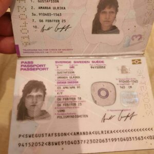 Buy Swedish original biometric passport
